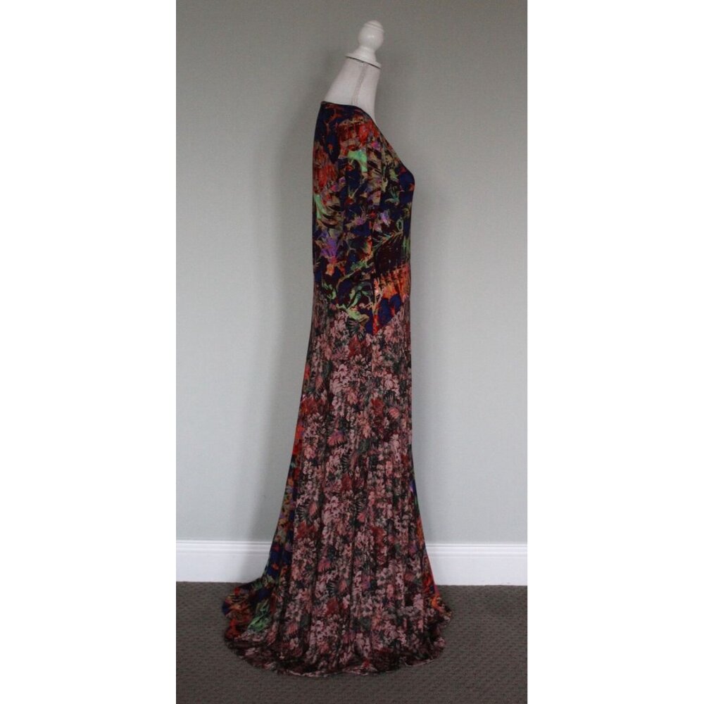 SOFT SURROUNDINGS Estelle Maxi Dress Jersey Knit Mixed Patterns, Size M Medium - Picture 7 of 13